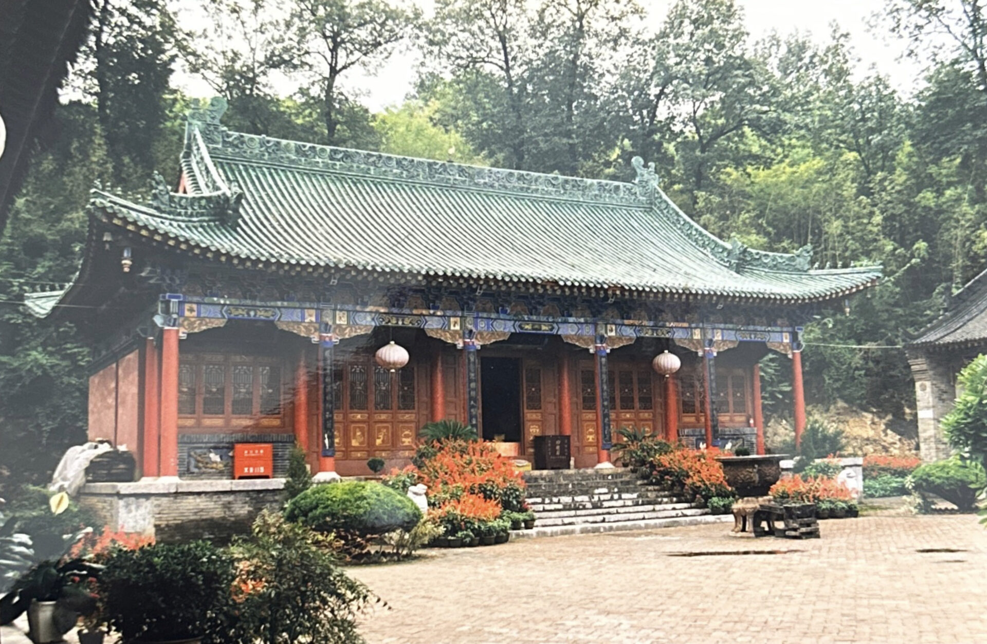 Training in China - Erste Trainingsreise nach China 1998 - Training im Kloster Luoguantai an dem das Daodejing von Laotse verfasst worden sein soll